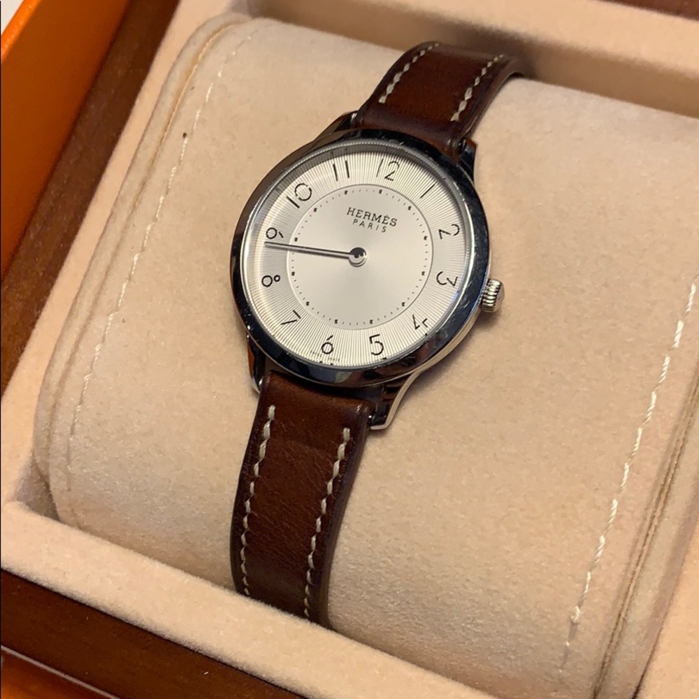 HERMES Slim d'Hermes Watch, 25 mm